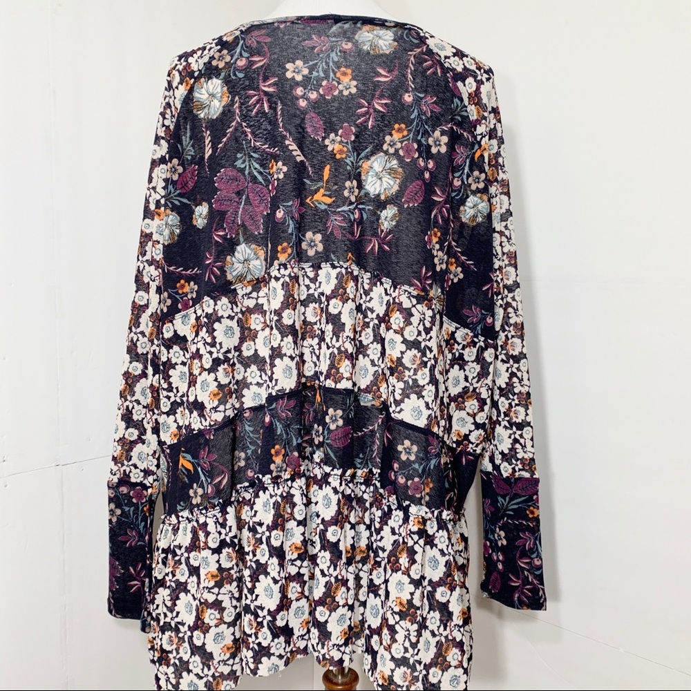 SOLD-Free People Floral Peasant Blouse - Picture 5 of 10